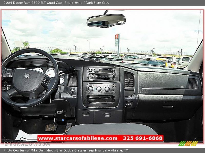 Bright White / Dark Slate Gray 2004 Dodge Ram 2500 SLT Quad Cab