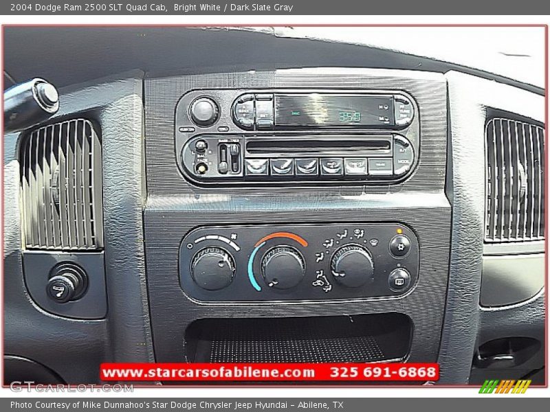 Bright White / Dark Slate Gray 2004 Dodge Ram 2500 SLT Quad Cab