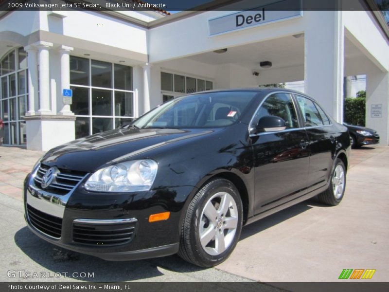 Black Uni / Anthracite 2009 Volkswagen Jetta SE Sedan