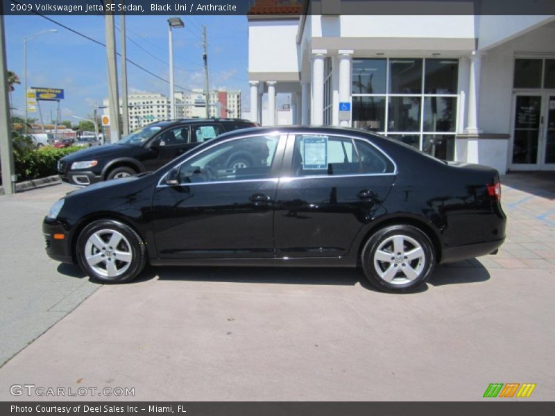 Black Uni / Anthracite 2009 Volkswagen Jetta SE Sedan
