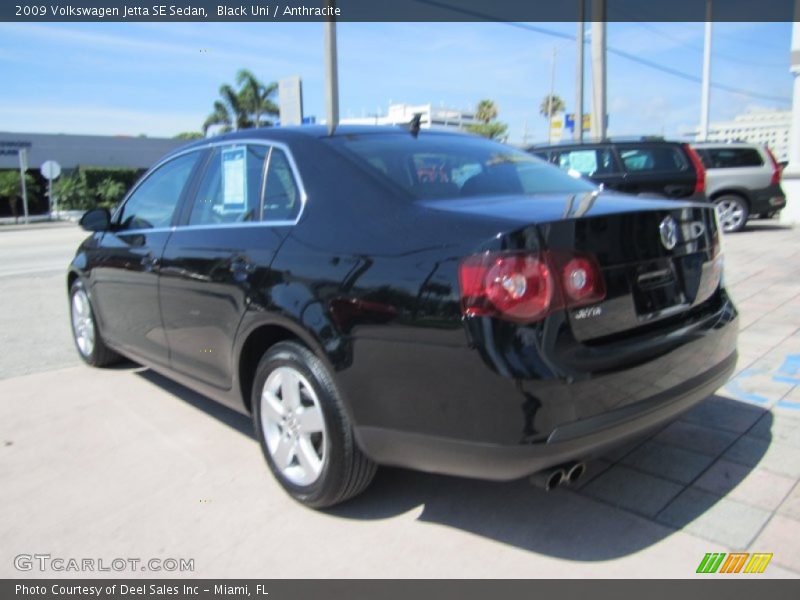 Black Uni / Anthracite 2009 Volkswagen Jetta SE Sedan