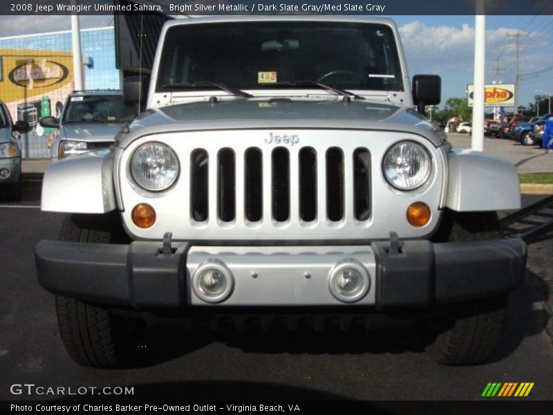 Bright Silver Metallic / Dark Slate Gray/Med Slate Gray 2008 Jeep Wrangler Unlimited Sahara