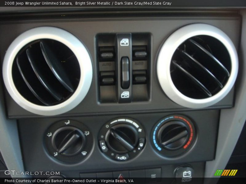 Bright Silver Metallic / Dark Slate Gray/Med Slate Gray 2008 Jeep Wrangler Unlimited Sahara