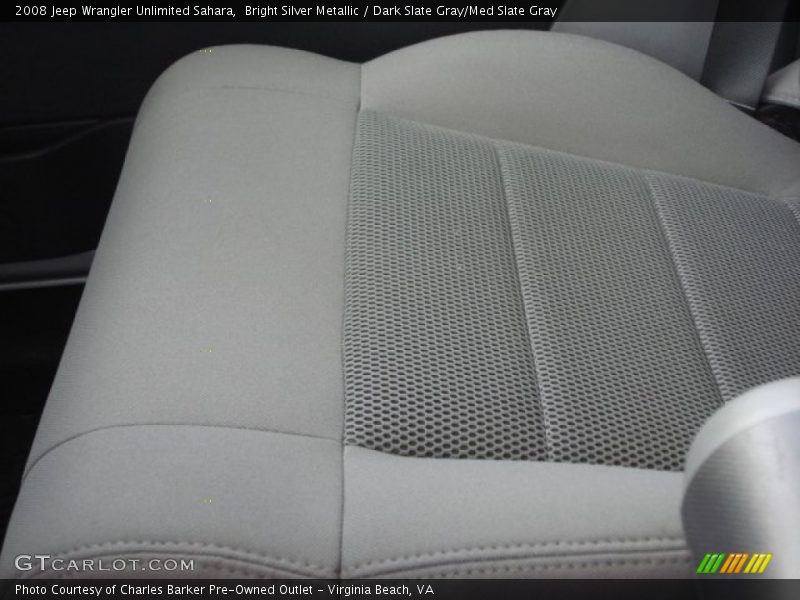 Bright Silver Metallic / Dark Slate Gray/Med Slate Gray 2008 Jeep Wrangler Unlimited Sahara