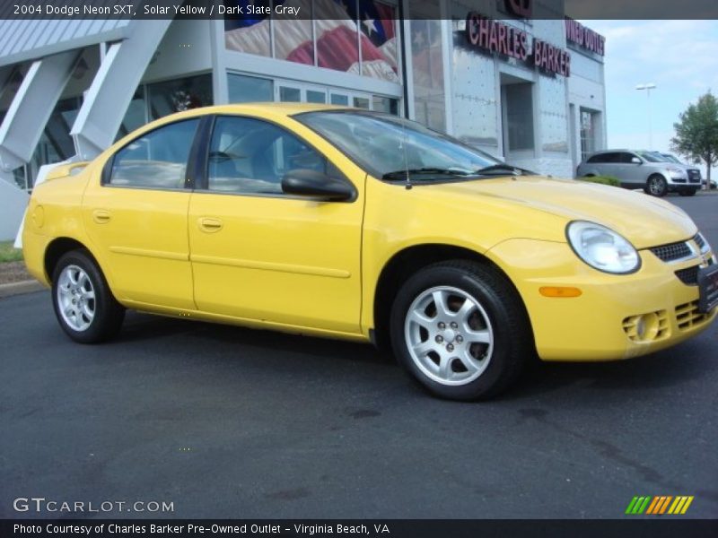 Solar Yellow / Dark Slate Gray 2004 Dodge Neon SXT