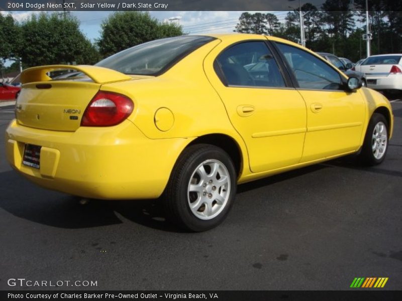 Solar Yellow / Dark Slate Gray 2004 Dodge Neon SXT