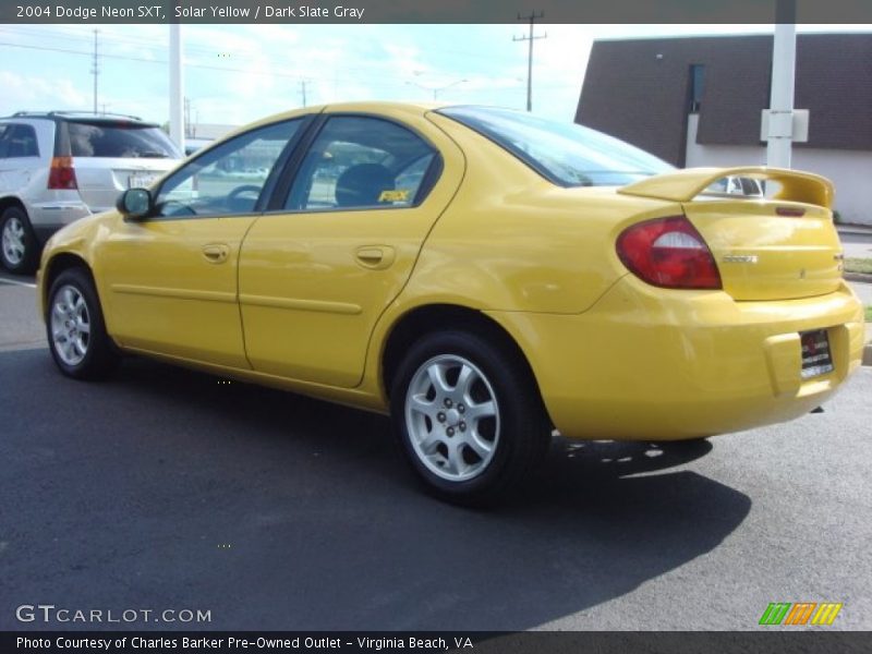 Solar Yellow / Dark Slate Gray 2004 Dodge Neon SXT
