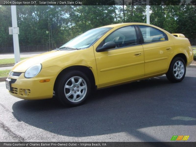 Solar Yellow / Dark Slate Gray 2004 Dodge Neon SXT