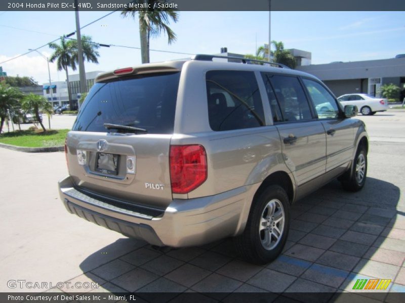 Sandstone Metallic / Saddle 2004 Honda Pilot EX-L 4WD