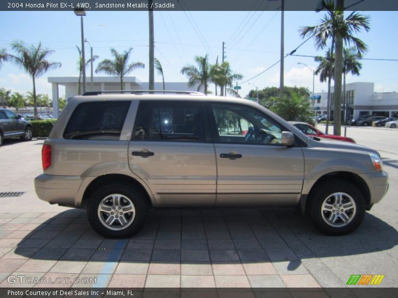 Sandstone Metallic / Saddle 2004 Honda Pilot EX-L 4WD