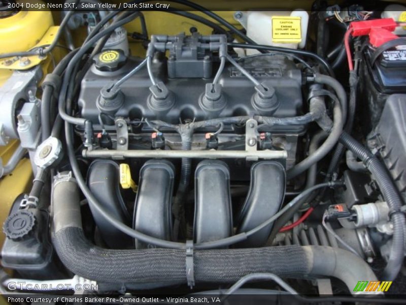 Solar Yellow / Dark Slate Gray 2004 Dodge Neon SXT