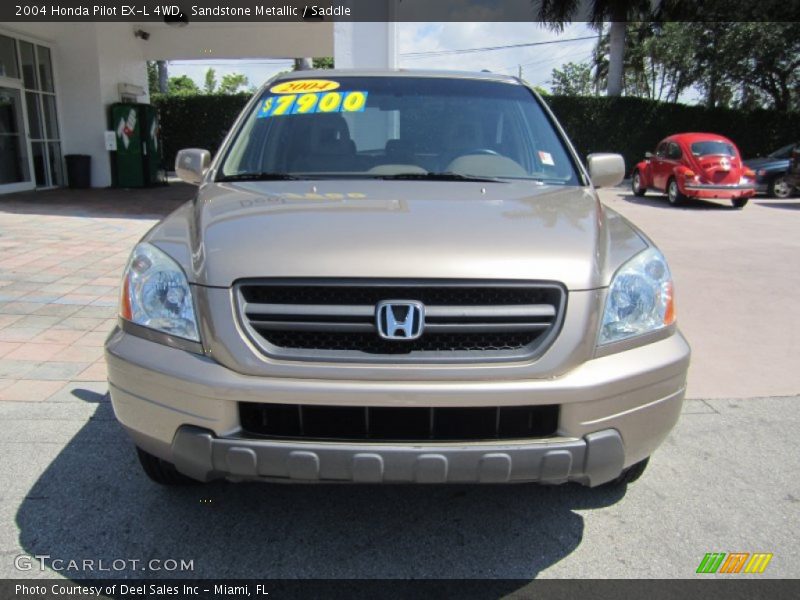 Sandstone Metallic / Saddle 2004 Honda Pilot EX-L 4WD