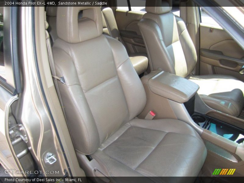 Sandstone Metallic / Saddle 2004 Honda Pilot EX-L 4WD