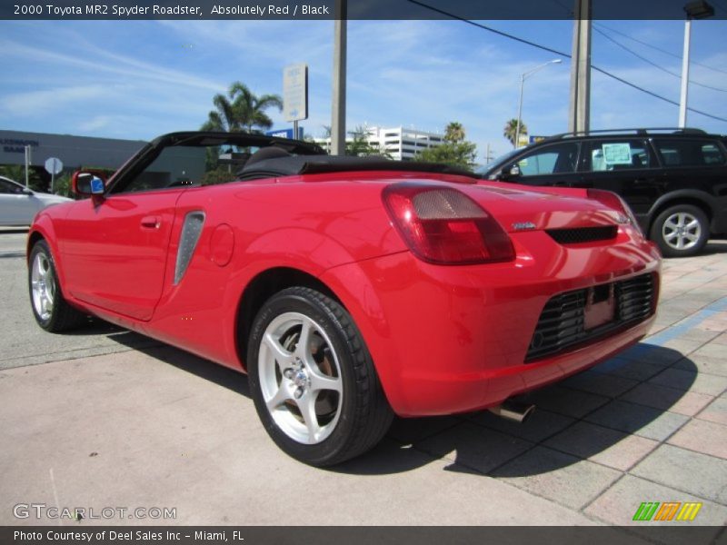 Absolutely Red / Black 2000 Toyota MR2 Spyder Roadster