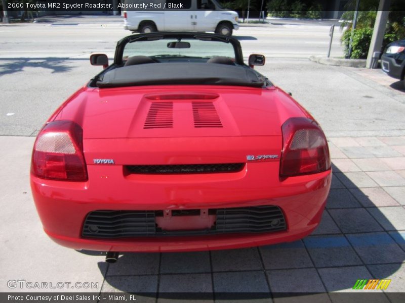 Absolutely Red / Black 2000 Toyota MR2 Spyder Roadster