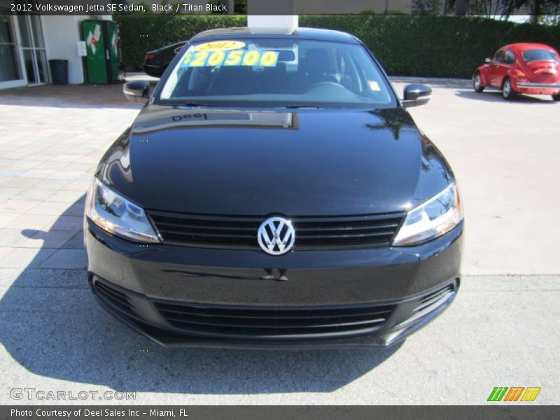 Black / Titan Black 2012 Volkswagen Jetta SE Sedan