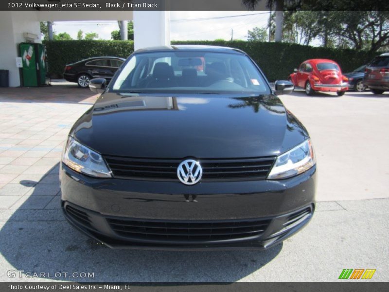 Black / Titan Black 2012 Volkswagen Jetta SE Sedan