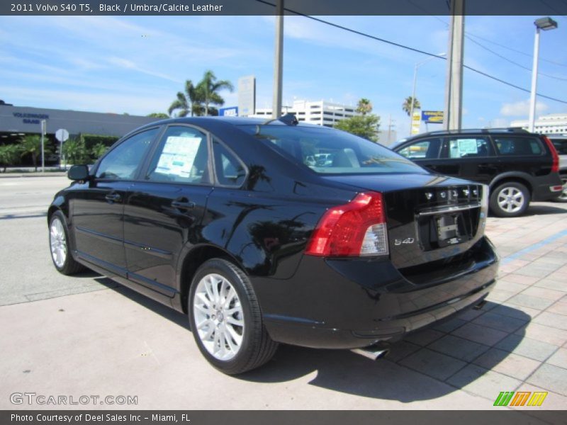 Black / Umbra/Calcite Leather 2011 Volvo S40 T5