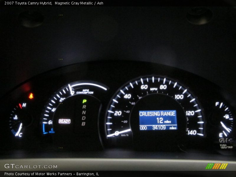 Magnetic Gray Metallic / Ash 2007 Toyota Camry Hybrid