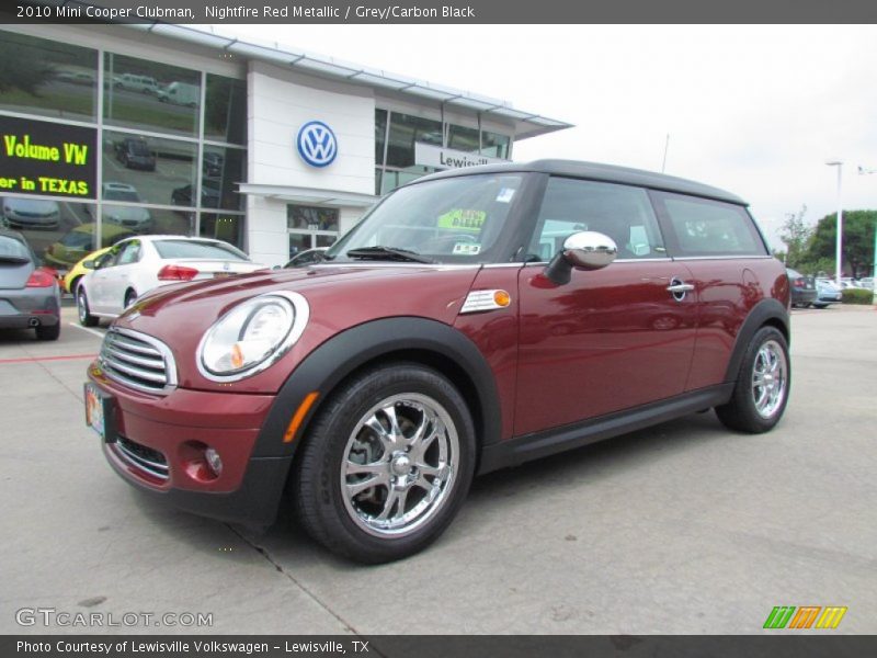 Nightfire Red Metallic / Grey/Carbon Black 2010 Mini Cooper Clubman