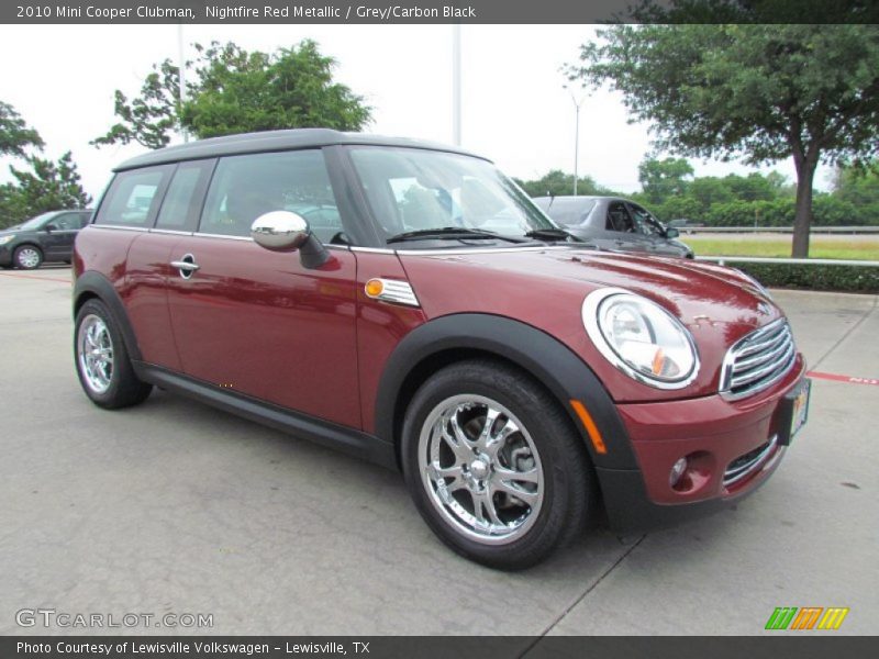 Nightfire Red Metallic / Grey/Carbon Black 2010 Mini Cooper Clubman