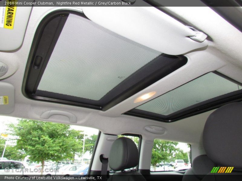 Nightfire Red Metallic / Grey/Carbon Black 2010 Mini Cooper Clubman