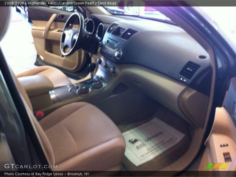 Cypress Green Pearl / Sand Beige 2008 Toyota Highlander 4WD