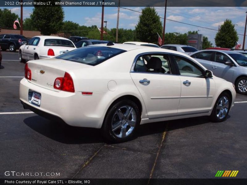 White Diamond Tricoat / Titanium 2012 Chevrolet Malibu LT