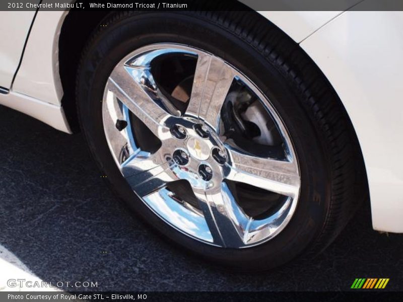 White Diamond Tricoat / Titanium 2012 Chevrolet Malibu LT