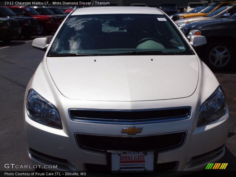 White Diamond Tricoat / Titanium 2012 Chevrolet Malibu LT