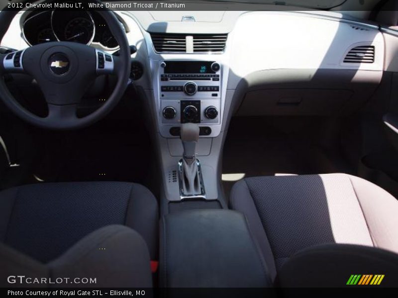 White Diamond Tricoat / Titanium 2012 Chevrolet Malibu LT