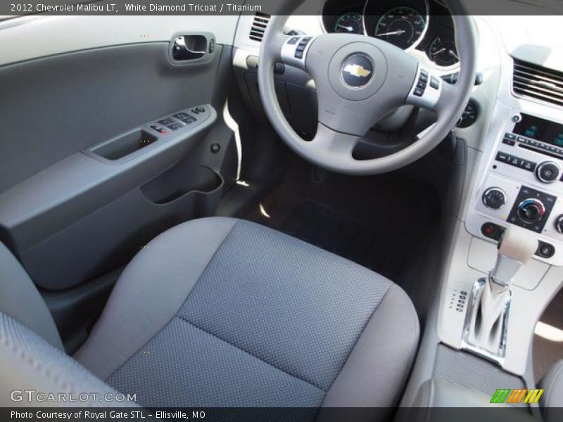 White Diamond Tricoat / Titanium 2012 Chevrolet Malibu LT