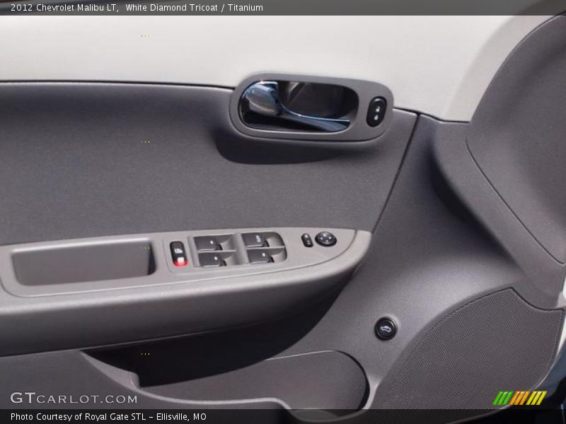 White Diamond Tricoat / Titanium 2012 Chevrolet Malibu LT