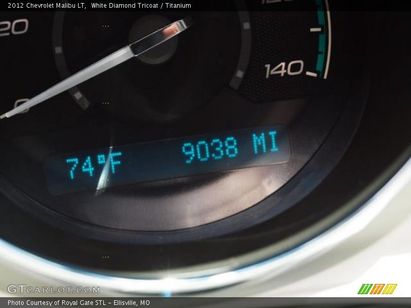 White Diamond Tricoat / Titanium 2012 Chevrolet Malibu LT