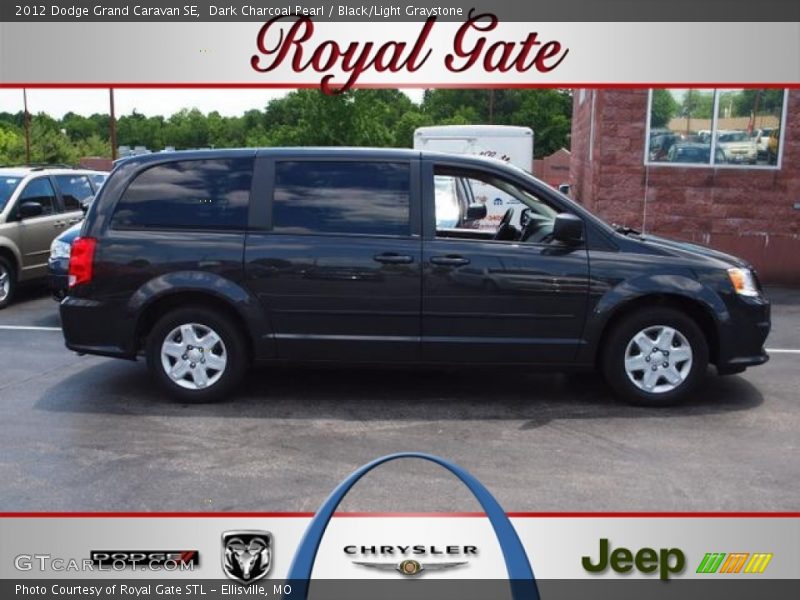 Dark Charcoal Pearl / Black/Light Graystone 2012 Dodge Grand Caravan SE