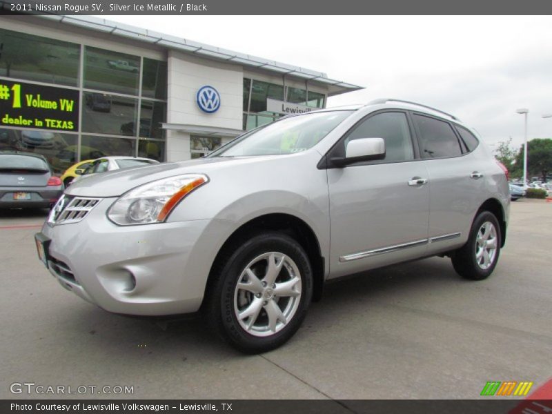 Silver Ice Metallic / Black 2011 Nissan Rogue SV