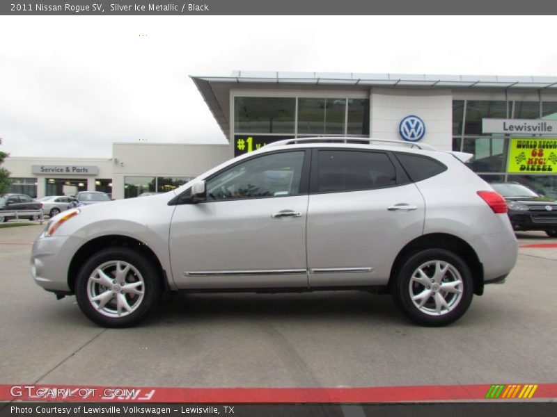 Silver Ice Metallic / Black 2011 Nissan Rogue SV
