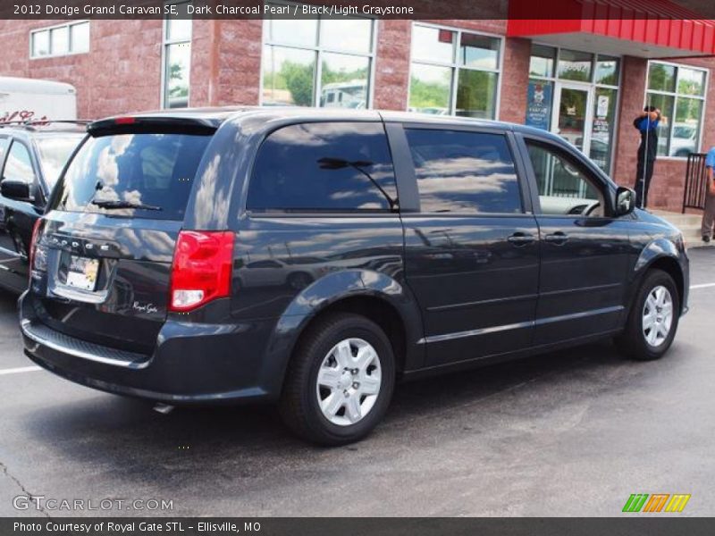 Dark Charcoal Pearl / Black/Light Graystone 2012 Dodge Grand Caravan SE