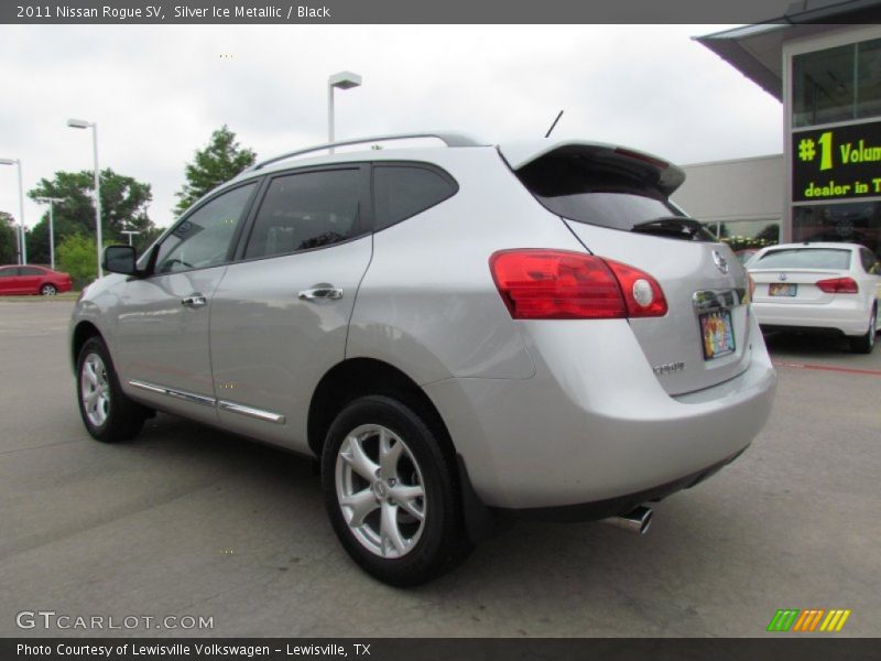 Silver Ice Metallic / Black 2011 Nissan Rogue SV