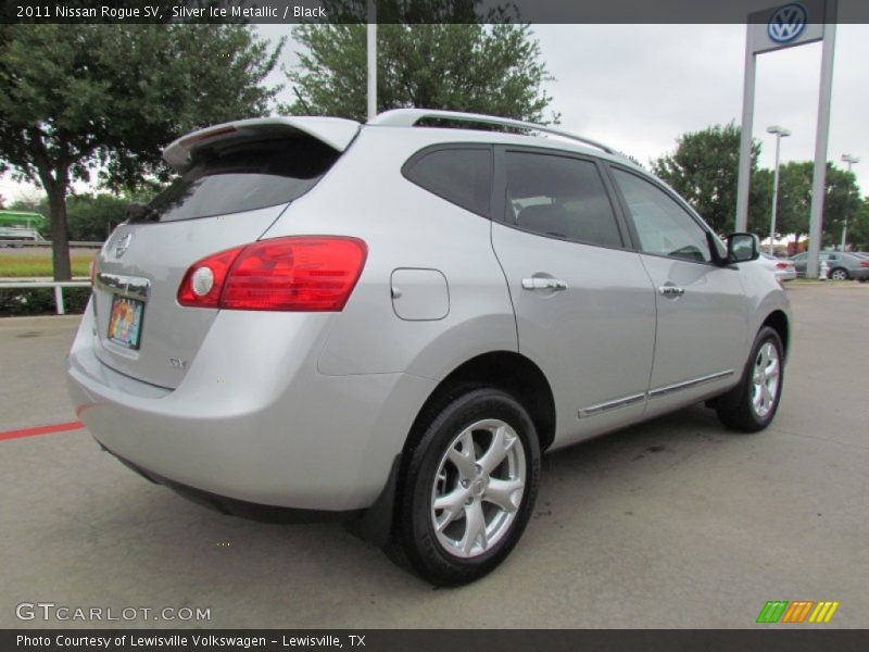 Silver Ice Metallic / Black 2011 Nissan Rogue SV