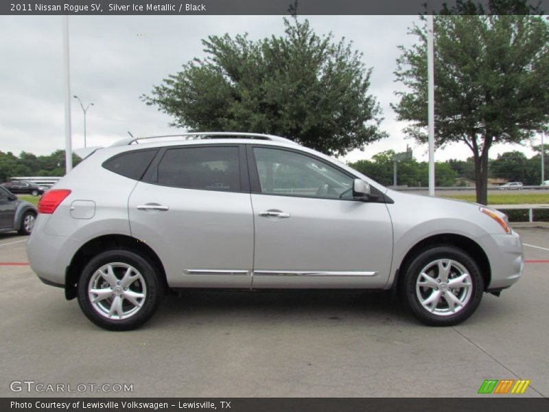 Silver Ice Metallic / Black 2011 Nissan Rogue SV