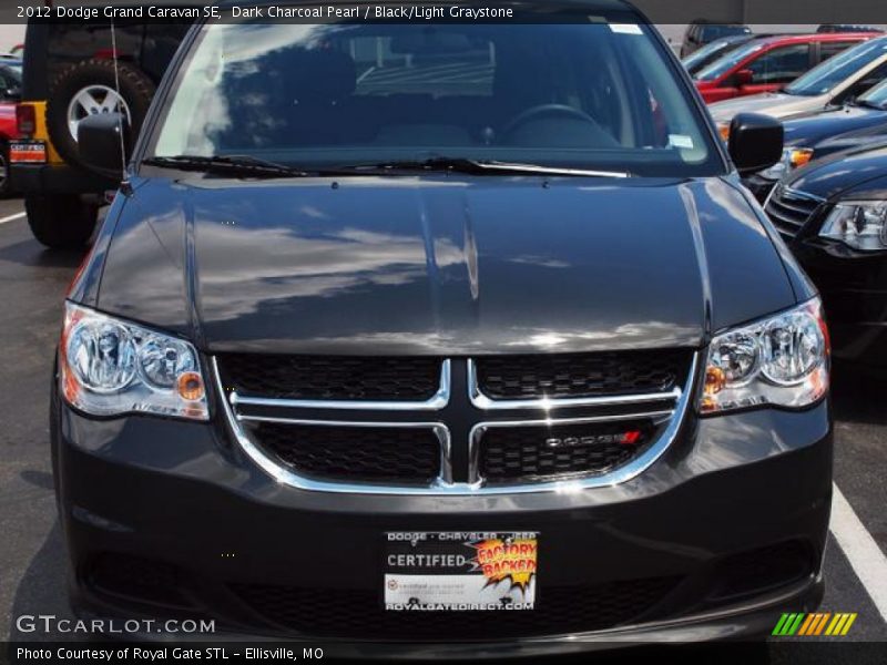 Dark Charcoal Pearl / Black/Light Graystone 2012 Dodge Grand Caravan SE