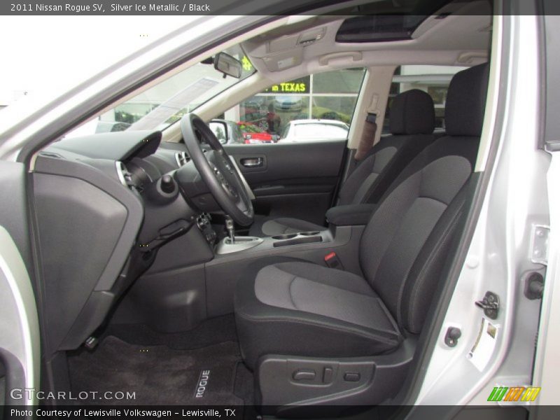 Silver Ice Metallic / Black 2011 Nissan Rogue SV