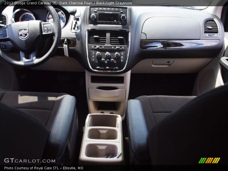 Dark Charcoal Pearl / Black/Light Graystone 2012 Dodge Grand Caravan SE