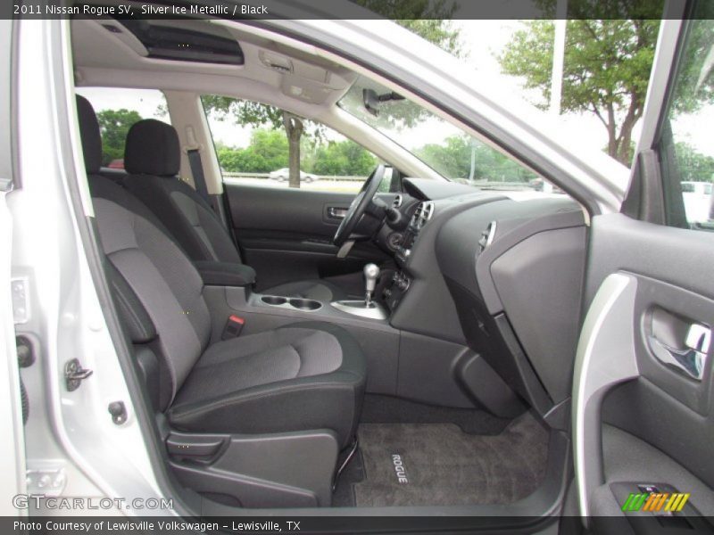 Silver Ice Metallic / Black 2011 Nissan Rogue SV