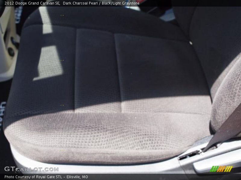 Dark Charcoal Pearl / Black/Light Graystone 2012 Dodge Grand Caravan SE