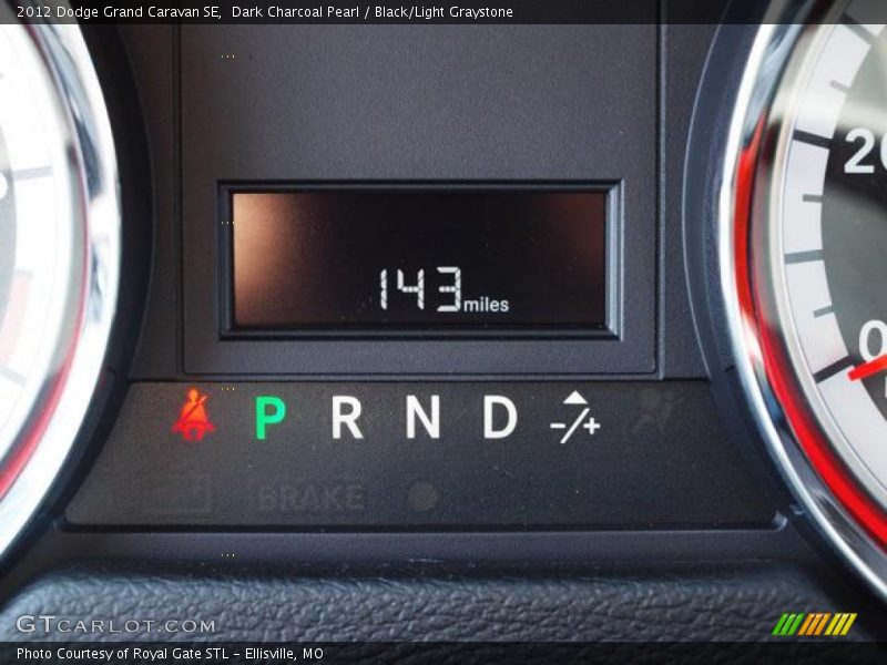 Dark Charcoal Pearl / Black/Light Graystone 2012 Dodge Grand Caravan SE