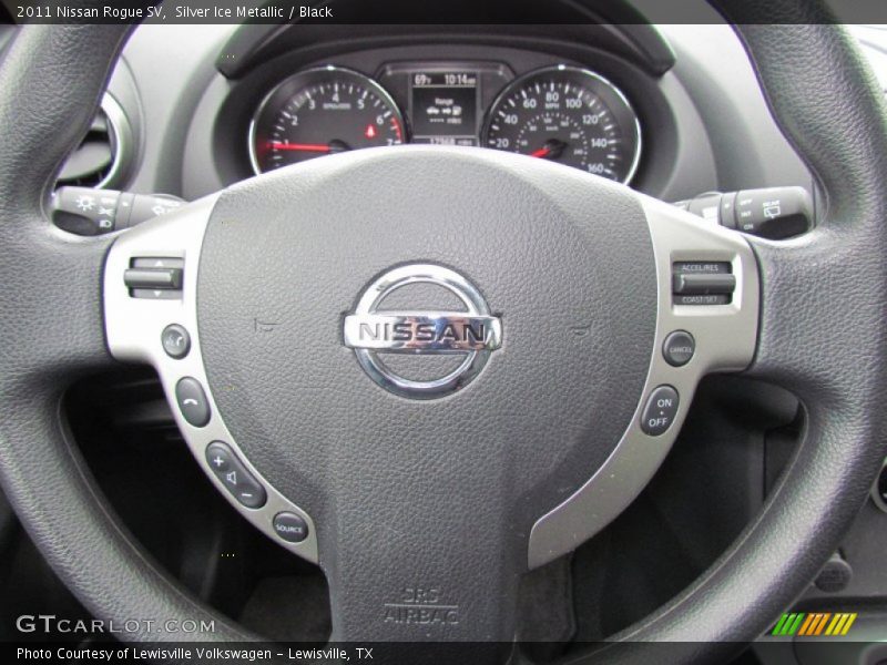 Silver Ice Metallic / Black 2011 Nissan Rogue SV