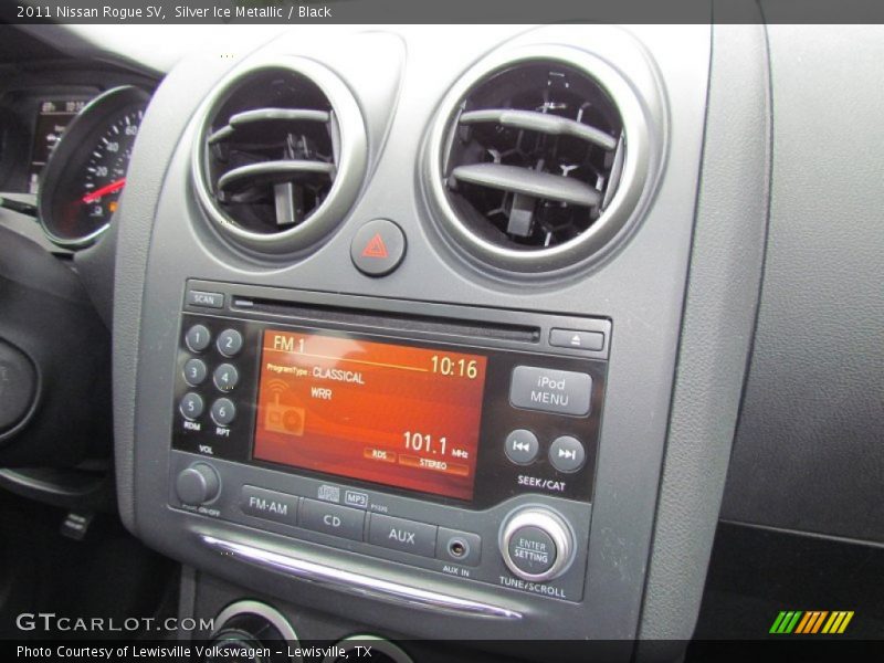 Silver Ice Metallic / Black 2011 Nissan Rogue SV