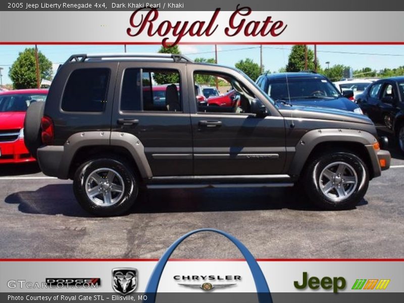 Dark Khaki Pearl / Khaki 2005 Jeep Liberty Renegade 4x4